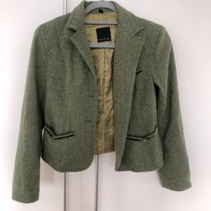 The Limited green military blazer